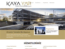 Tablet Screenshot of kayacelikkonstruksiyon.com
